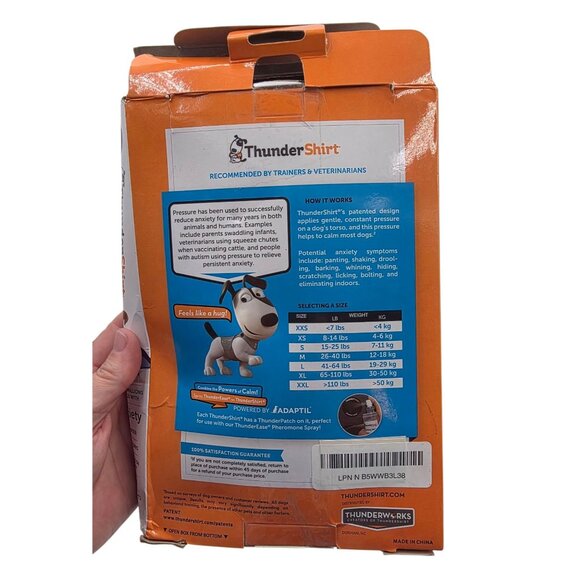 ThunderShirt for Dogs, Size Medium Blue Polo - Picture 5 of 6